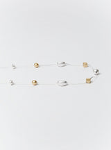 TWO TONE MULTI DISC NECKLACE