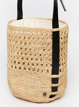 SERAPHINA RAFFIA BUCKET BAG