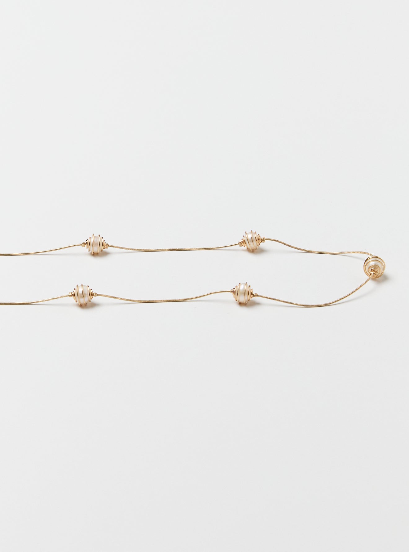 WIRE WRAPPED FRESHWATER PEARL NECKLACE