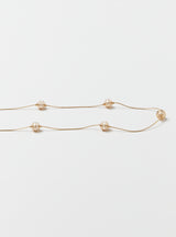 WIRE WRAPPED FRESHWATER PEARL NECKLACE