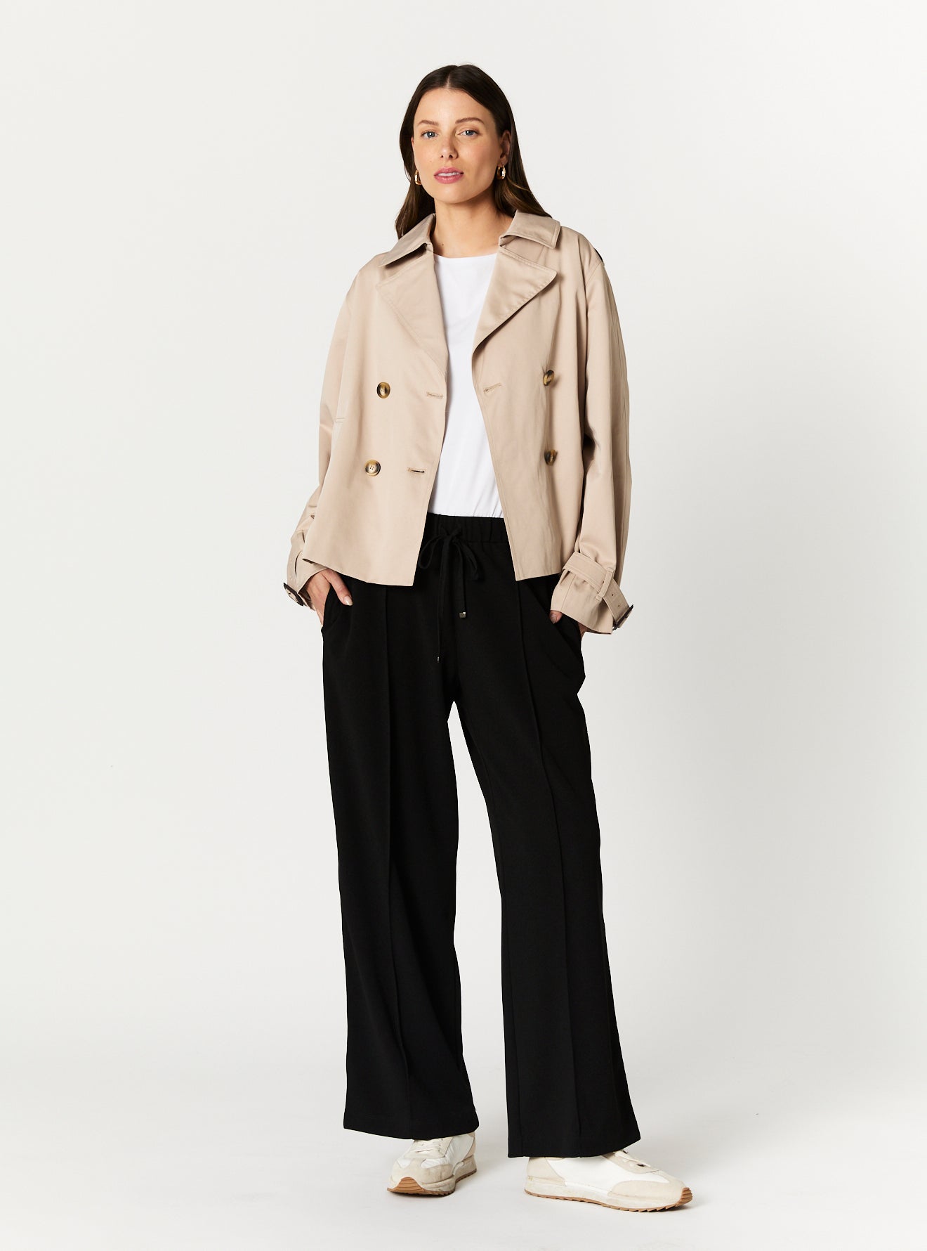 KAROLINA CROPPED TRENCH