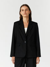 ELENA PINSTRIPE JACKET