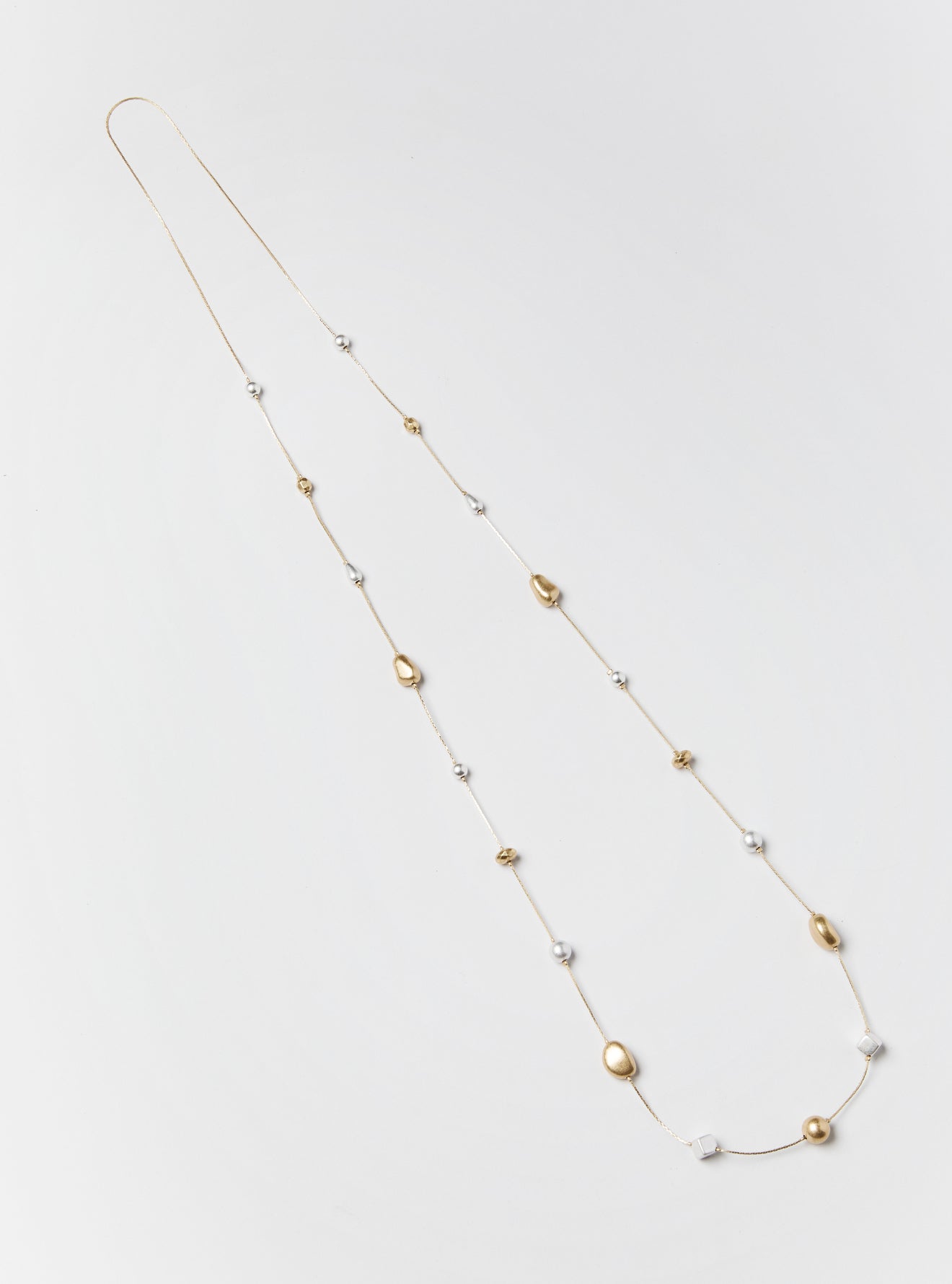 TWO TONE MULTI DISC NECKLACE