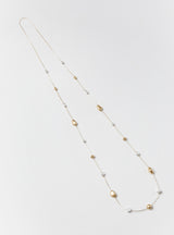 TWO TONE MULTI DISC NECKLACE