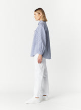 RILEY RUFFLE TRIM LONG SLEEVE SHIRT