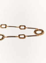 ZEN CORD & GOLD CIRCLE NECKLACE