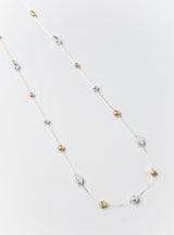 TWO TONE MULTI DISC NECKLACE
