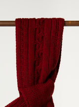SMALL CABLE KNIT NECK SCARF