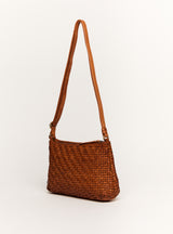 MINA WOVEN LEATHER BAG