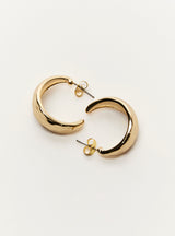HAMMERED HOOP EARRING