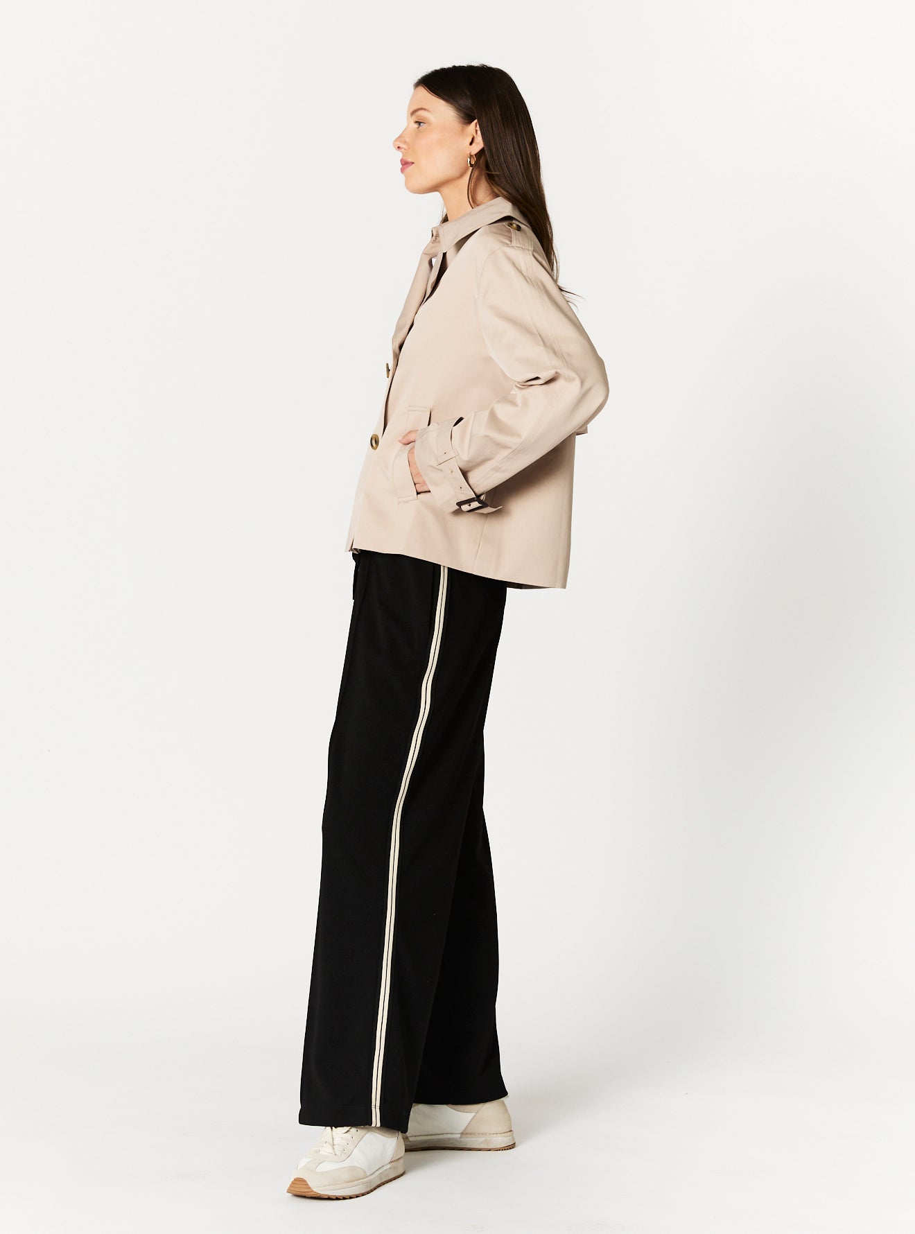 KAROLINA CROPPED TRENCH