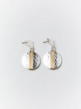 TWO PIECE DISC EARRING