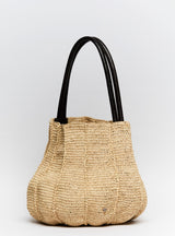 TENILLE SEAMED RAFFIA BAG