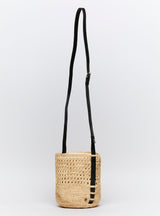 SERAPHINA RAFFIA BUCKET BAG