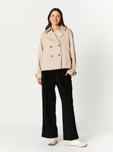 KAROLINA CROPPED TRENCH COAT