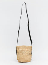 SERAPHINA RAFFIA BUCKET BAG