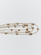 TWO TONE MULTIBEAD NECKLACE