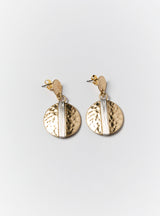 TWO PIECE DISC EARRING