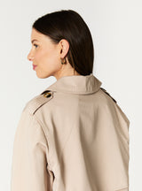 KAROLINA CROPPED TRENCH COAT