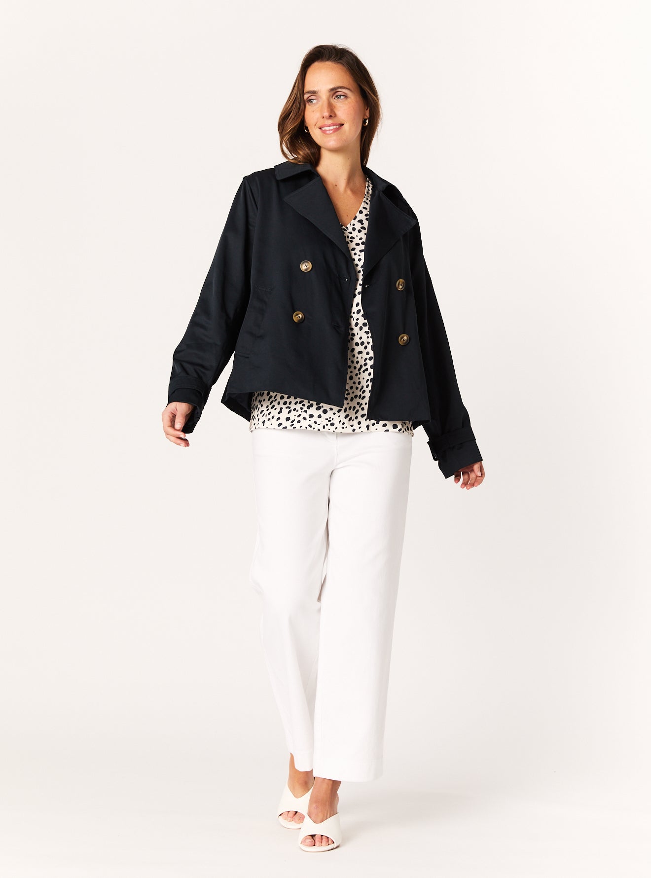 KAROLINA CROPPED TRENCH COAT