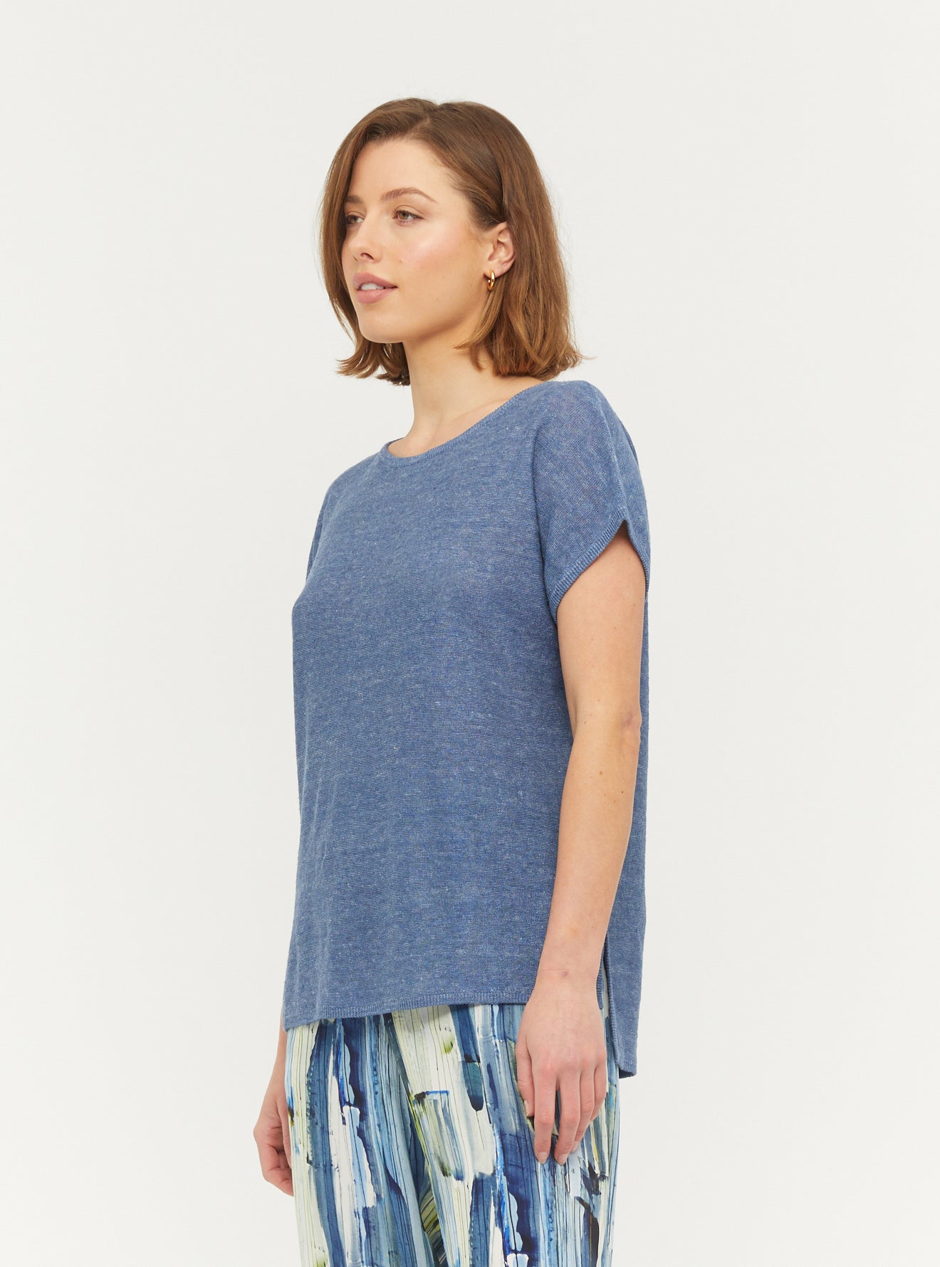 Women's Moroka Knit Tee - Denim – The Ark Clothing Co.