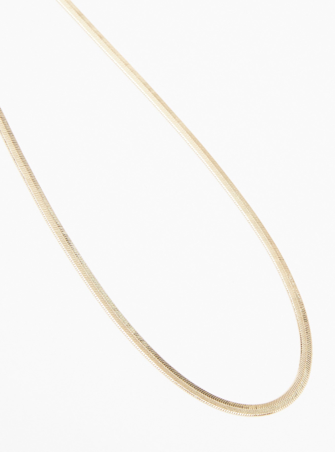 4MM HERRINGBONE CHAIN NECKLACE