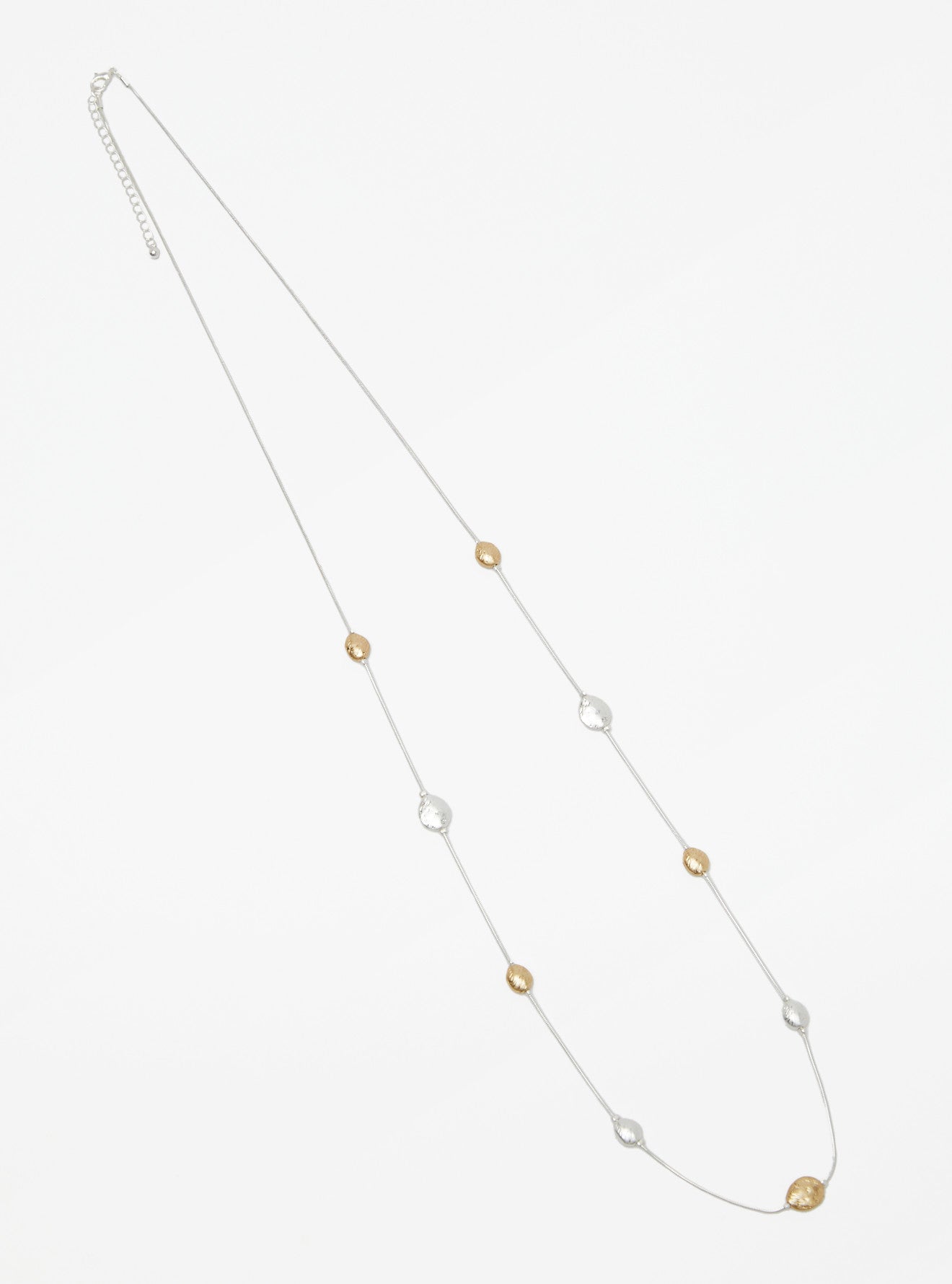 TWO TONE MULTI DISC NECKLACE