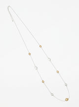 TWO TONE MULTI DISC NECKLACE