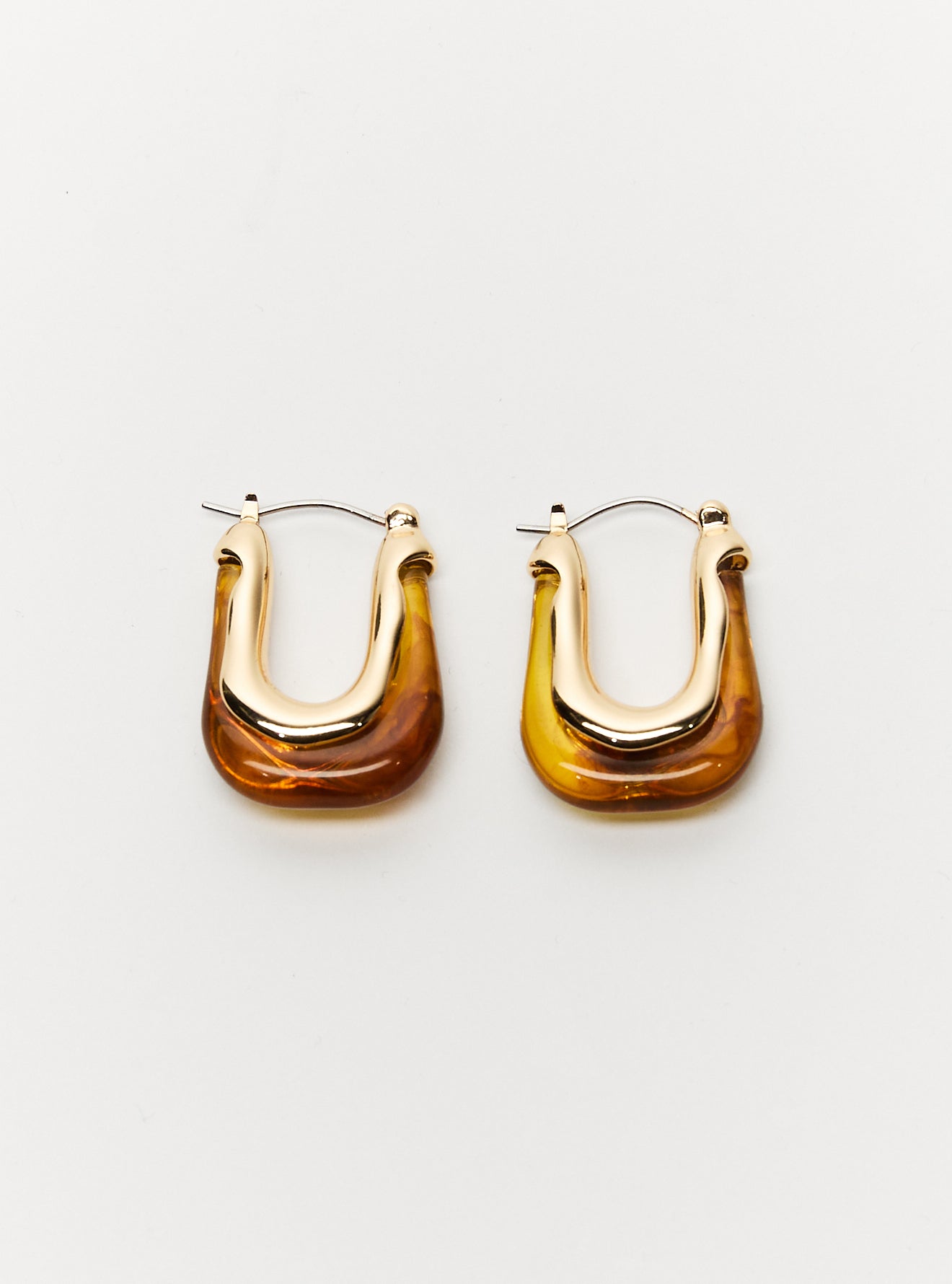 RESIN RECTANGULAR EARRING