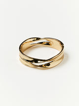 HINGED DOUBLE RIDGED BANGLE