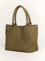 LORETTA 2PC LARGE WOVEN SHOPPER