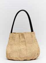 TENILLE SEAMED RAFFIA BAG
