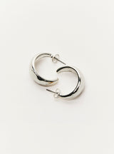 HAMMERED HOOP EARRING