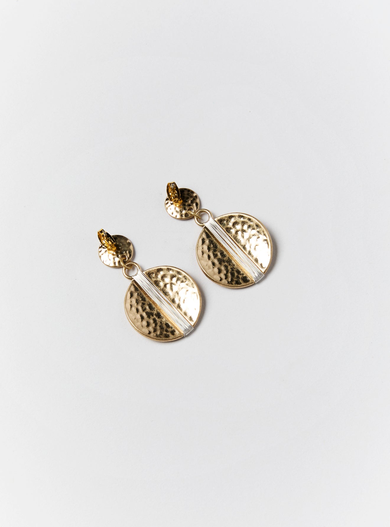 TWO PIECE DISC EARRING