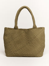 LORETTA 2PC LARGE WOVEN SHOPPER