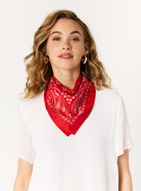 PAISLEY SQUARE SCARF