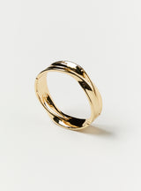 HINGED DOUBLE RIDGED BANGLE