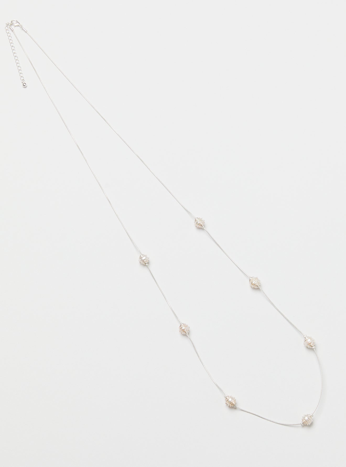 WIRE WRAPPED FRESHWATER PEARL NECKLACE