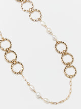 PEARL & OPEN CIRCLE NECKLACE