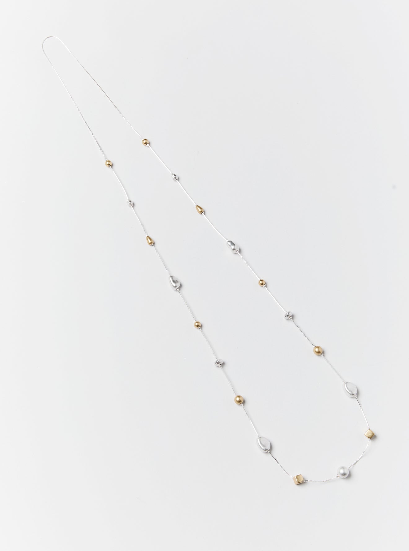 TWO TONE MULTI DISC NECKLACE