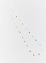 TWO TONE MULTI DISC NECKLACE