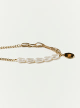 PEARL & LINK CHAIN NECKLACE
