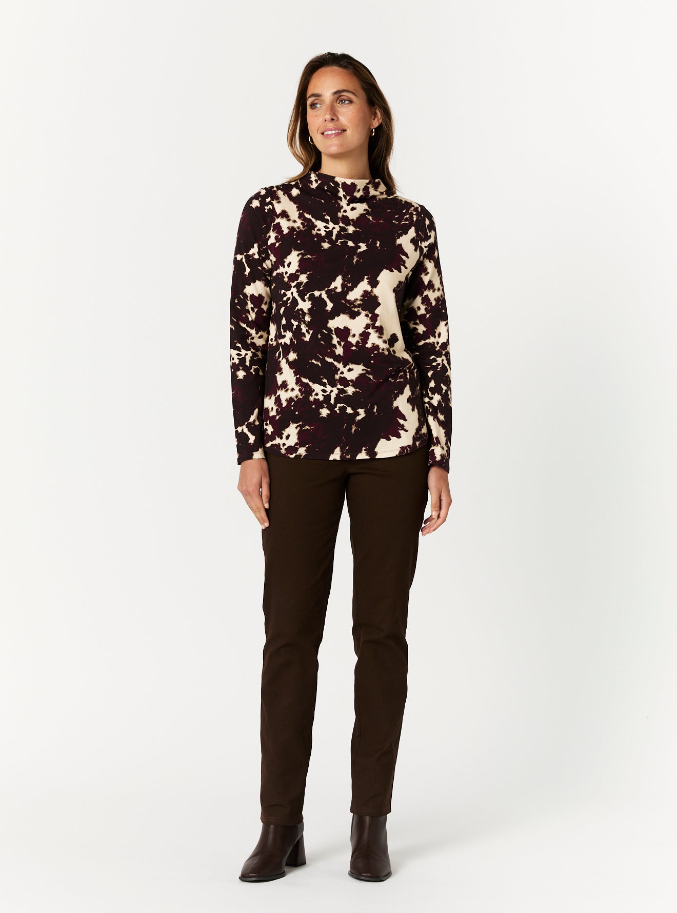 ALISON FUNNEL NECK TOP