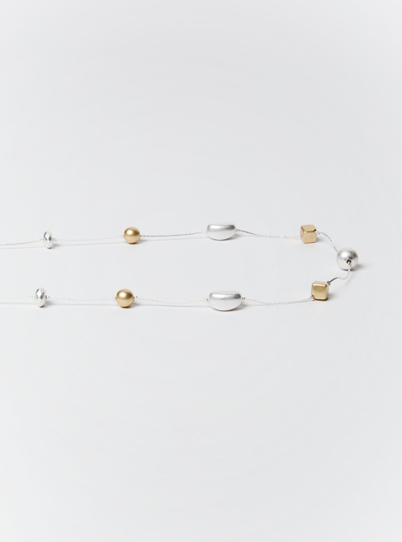 TWO TONE MULTI DISC NECKLACE