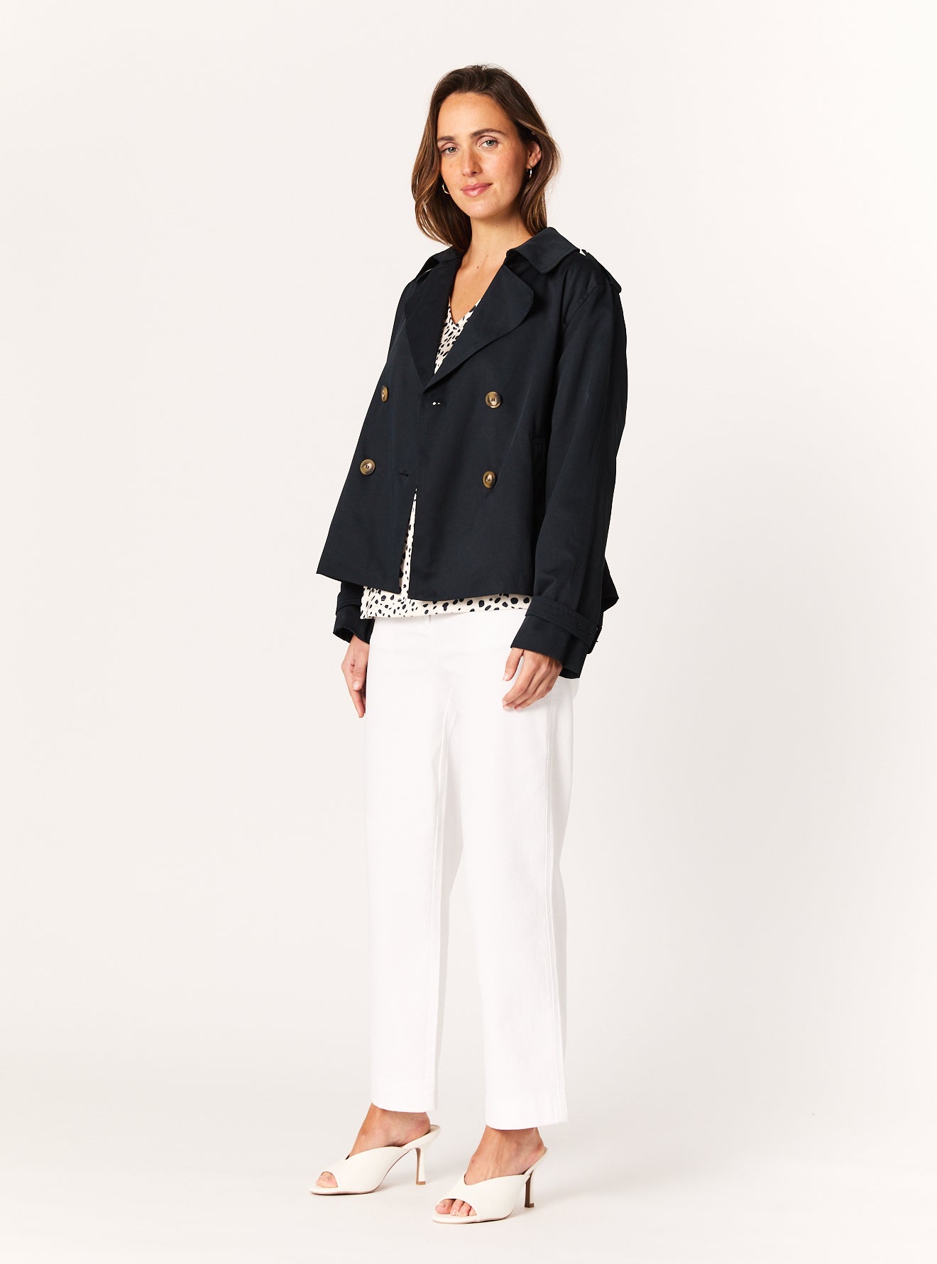 KAROLINA CROPPED TRENCH COAT