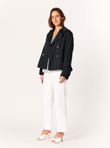 KAROLINA CROPPED TRENCH COAT