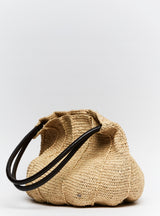 TENILLE SEAMED RAFFIA BAG