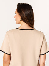 GIANNA V-NECK TOP