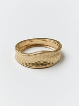 HAMMERED HINGED CONVEX BANGLE
