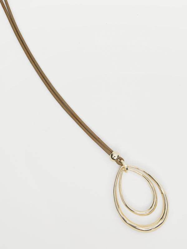 Pear Ring Necklace